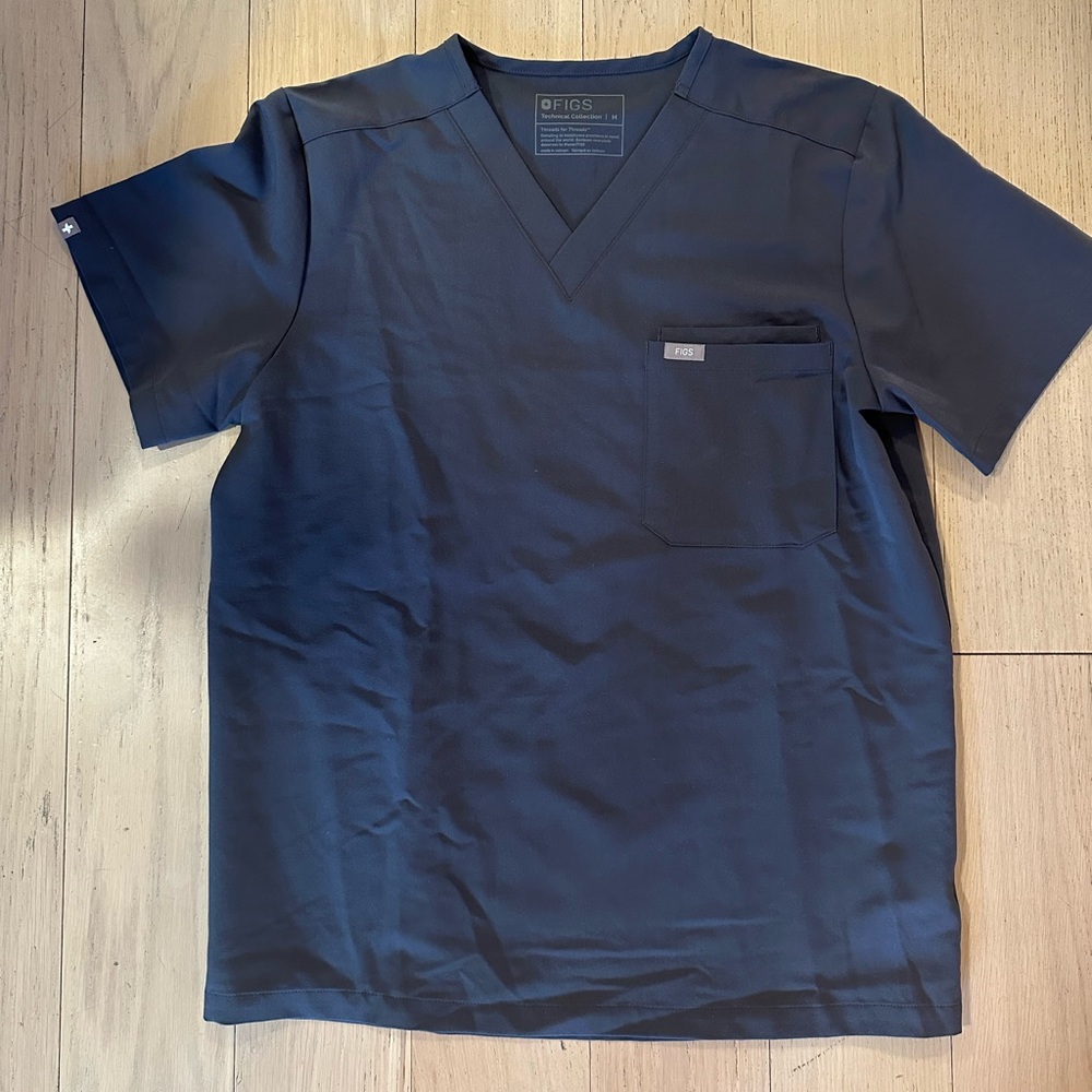 Charcoal FIGS scrub top